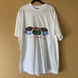 Friends Central Perk Logo Unisex White T-Shirt - Size XXL